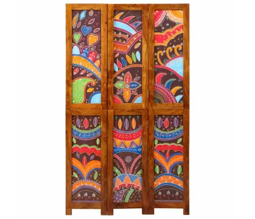 Telpu Dalītājs 3 Paneļi Medus Brūnā Krāsā 35X1.5X160 Cm No Cietās Akācijas Koka Vidaxl