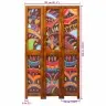 Telpu Dalītājs 3 Paneļi Medus Brūnā Krāsā 35X1.5X160 Cm No Cietās Akācijas Koka Vidaxl