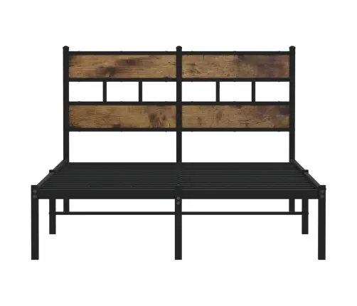 Lovos Rėmas Be Čiužinio, Dūminio Ąžuolo, 120X200cm Metalas