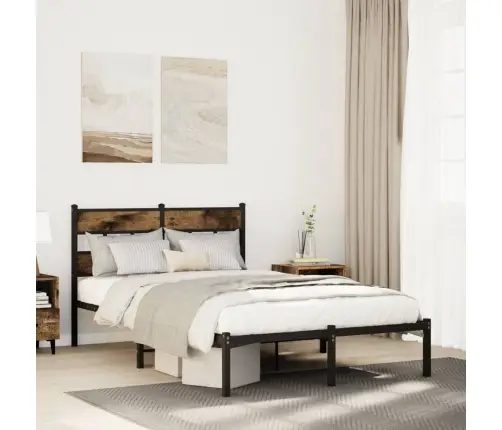 Lovos Rėmas Be Čiužinio, Dūminio Ąžuolo, 120X200cm Metalas