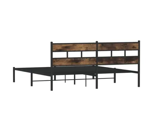 Lovos Rėmas Be Čiužinio, Dūminio Ąžuolo, 200X200cm Metalas