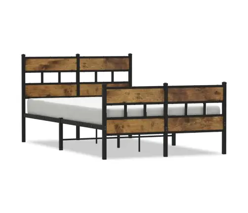 Lovos Rėmas Be Čiužinio, Dūminio Ąžuolo, 120X190cm Metalas