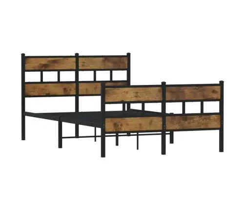 Lovos Rėmas Be Čiužinio, Dūminio Ąžuolo, 120X190cm Metalas