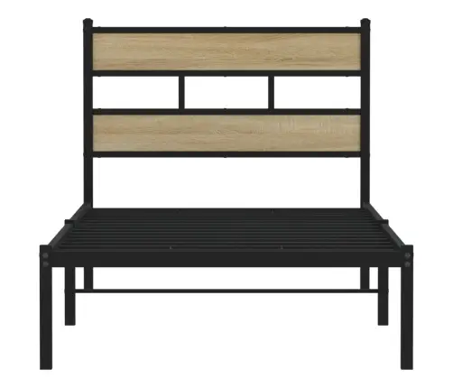Lovos Rėmas Be Čiužinio, Sonoma Ąžuolo, 100X200cm Metalas