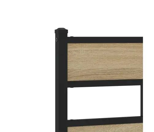 Metallist Voodiraam Ilma Madratsita Sonoma Tamm 150X200 Cm