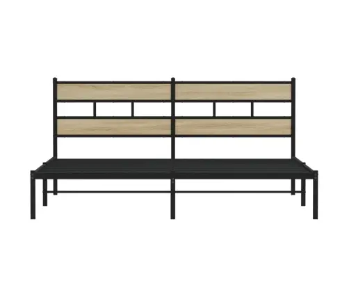 Lovos Rėmas Be Čiužinio, Sonoma Ąžuolo, 183X213cm Metalas