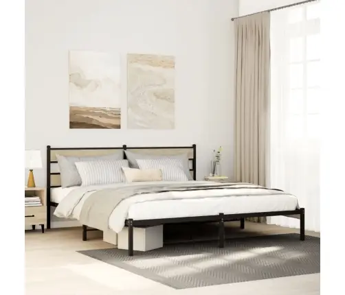 Metallist Voodiraam Ilma Madratsita Sonoma Tamm 200X200 Cm