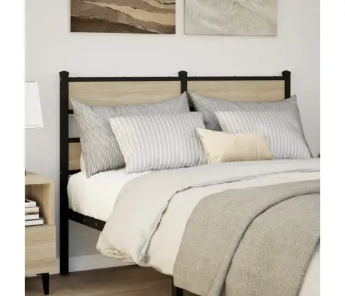 Galvgalis, Ozolkoka Krāsa, 120 Cm, Dzelzs Un Inženierijas Koks Vidaxl