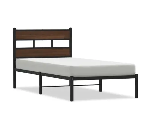 Gulta Bez Matrača, Ar Galvgali, Brūna Ozola, 75X190 Cm Vidaxl