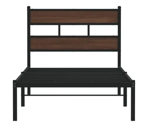 Peatsiga Voodiraam, Ilma Madratsita, Pruun Tamm, 90X200 Cm