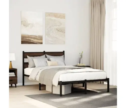 Lovos Rėmas Su Galvūgaliu/Be Čiužinio, Ruda, 120X190Cm