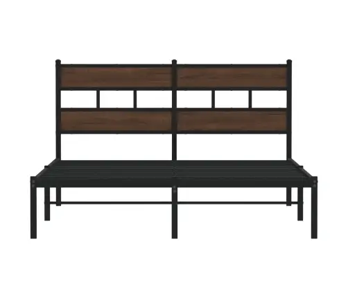 Gulta Bez Matrača, Ar Galvgali, Brūna Ozola, 137X190 Cm Vidaxl