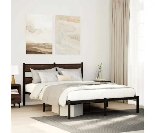 Gulta Bez Matrača, Ar Galvgali, Brūna Ozola, 140X200 Cm Vidaxl