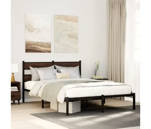 Lovos Rėmas Su Galvūgaliu/Be Čiužinio, Ruda, 160X200Cm