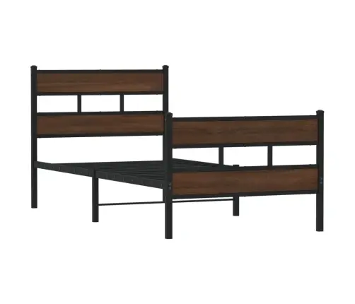 Gulta Bez Matrača, Ar Galvgali, Un Kājgali, 90X200 Cm Vidaxl