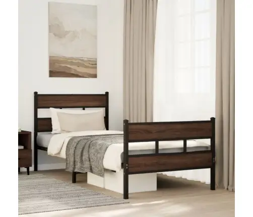 Gulta Bez Matrača, Ar Galvgali, Un Kājgali, 90X200 Cm Vidaxl