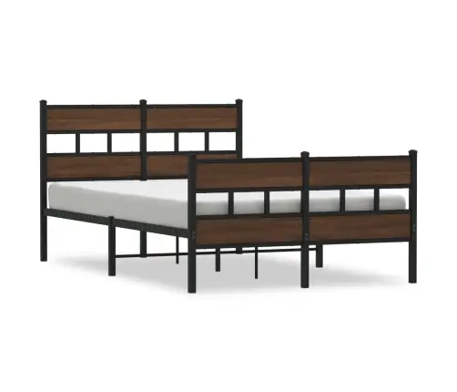 Gulta Bez Matrača, Ar Galvgali, Un Kājgali, 120X200 Cm Vidaxl