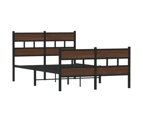 Gulta Bez Matrača, Ar Galvgali, Un Kājgali, 120X200 Cm Vidaxl