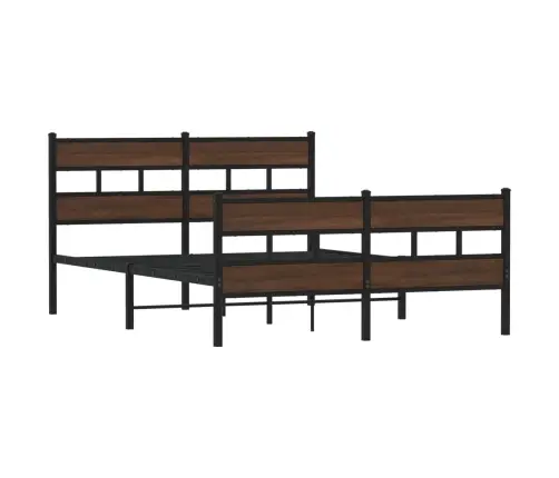 Gulta Bez Matrača, Ar Galvgali, Un Kājgali, 140X190 Cm Vidaxl