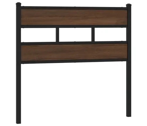 Galvgalis, Brūna Ozola, 75 Cm, Tērauds Un Koks Vidaxl