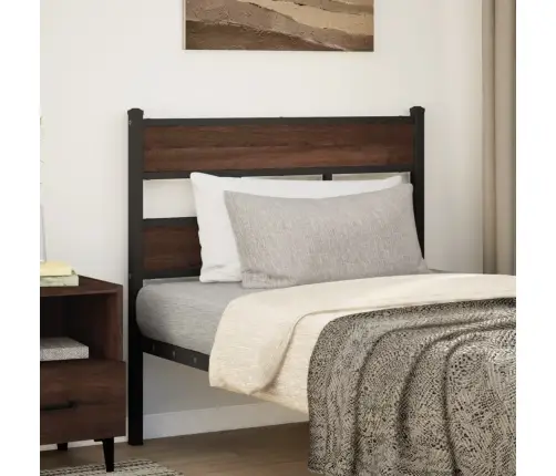 Galvgalis, Brūna Ozola, 75 Cm, Tērauds Un Koks Vidaxl