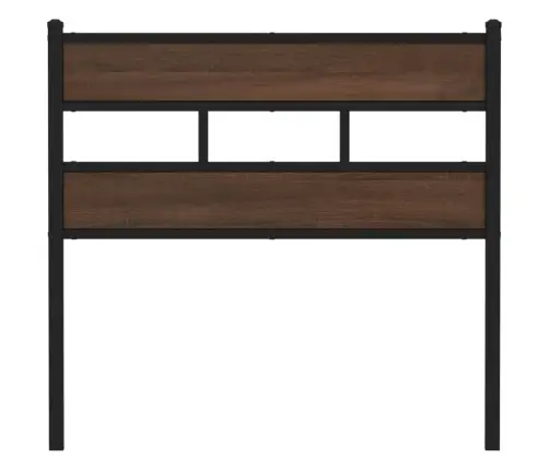 Galvgalis, Brūna Ozola, 100 Cm, Tērauds Un Koks Vidaxl