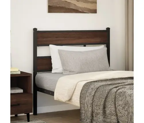 Galvgalis, Brūna Ozola, 100 Cm, Tērauds Un Koks Vidaxl