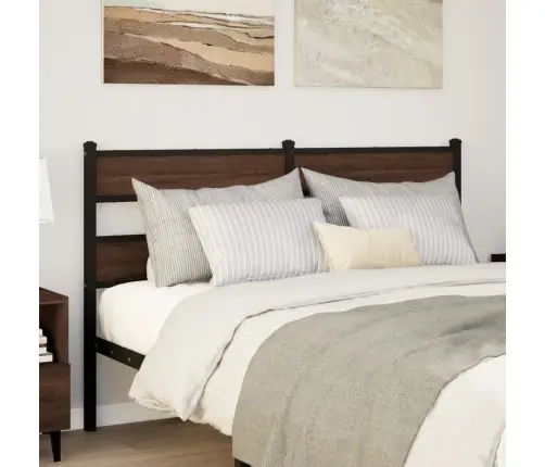 Voodipeats, Pruun Tamm, 150 cm Teras Ja Tehispuit