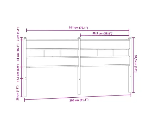 Galvgalis, Brūna Ozola, 200 Cm, Tērauds Un Koks Vidaxl