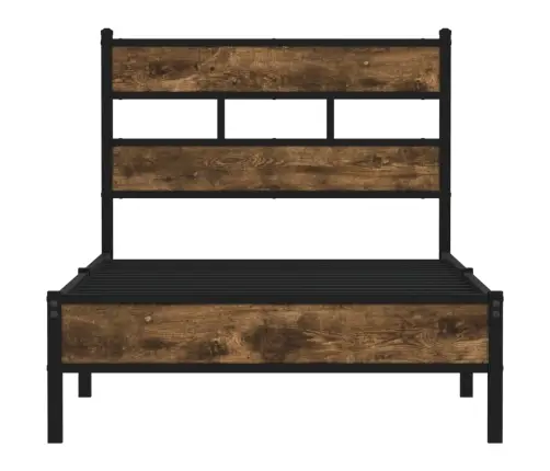 Lovos Rėmas Su Galvūgaliu/Be Čiužinio, Dūminio Ąžuolo, 90X190Cm