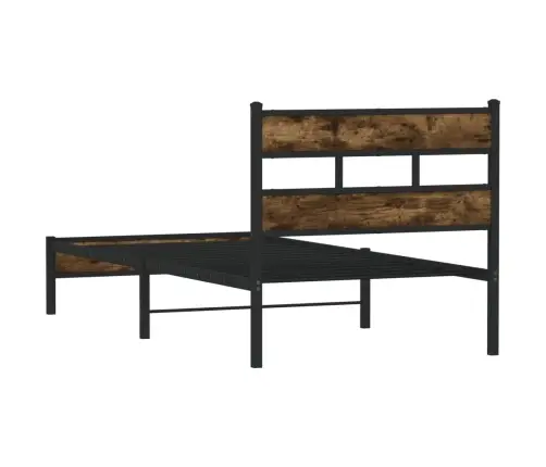 Lovos Rėmas Su Galvūgaliu/Be Čiužinio, Dūminio Ąžuolo, 90X190Cm