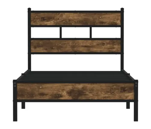 Lovos Rėmas Su Galvūgaliu/Be Čiužinio, Dūminio Ąžuolo, 90X200Cm