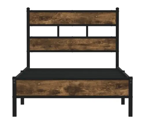 Gulta Bez Matrača, Ar Galvgali, Ozola Krāsa, 107X203 Cm Vidaxl