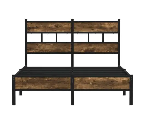 Gulta Bez Matrača, Ar Galvgali, Ozola Krāsa, 120X190 Cm Vidaxl