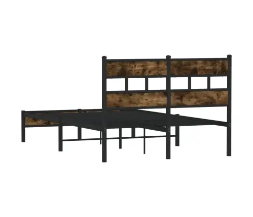 Gulta Bez Matrača, Ar Galvgali, Ozola Krāsa, 120X190 Cm Vidaxl