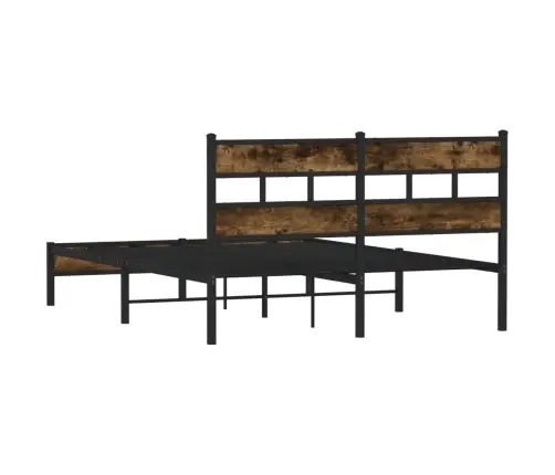 Gulta Bez Matrača, Ar Galvgali, Ozola Krāsa, 140X190 Cm Vidaxl