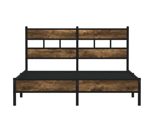 Gulta Bez Matrača, Ar Galvgali, Ozola Krāsa, 140X200 Cm Vidaxl Gulta Bez Matrača, Ar Galvgali, Ozola Krāsa, 140X200 Cm Vidaxl