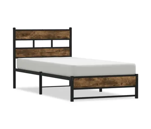 Lovos Rėmas Be Čiužinio, Dūminio Ąžuolo, 90X200cm Metalas