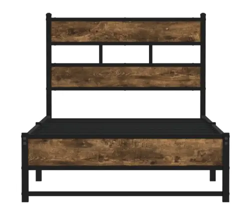 Lovos Rėmas Be Čiužinio, Dūminio Ąžuolo, 90X200cm Metalas