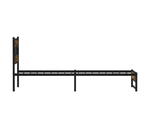 Lovos Rėmas Be Čiužinio, Dūminio Ąžuolo, 90X200cm Metalas