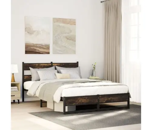 Lovos Rėmas Be Čiužinio, Dūminio Ąžuolo, 150X200cm Metalas