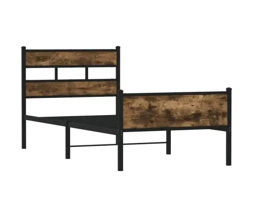 Peatsiga Voodiraam, Ilma Madratsita, Suitsutatud Tamm 107X200Cm