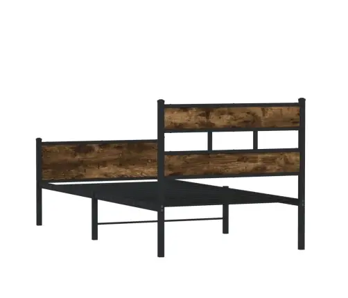 Peatsiga Voodiraam, Ilma Madratsita, Suitsutatud Tamm 107X200Cm