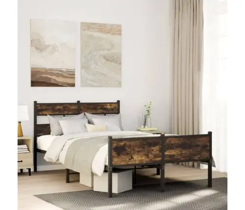 Lovos Rėmas Be Čiužinio, Dūminis, 120X190cm Apdirbta Mediena