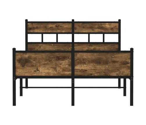 Peatsiga Voodiraam, Ilma Madratsita, Suitsutatud Tamm 120X200Cm