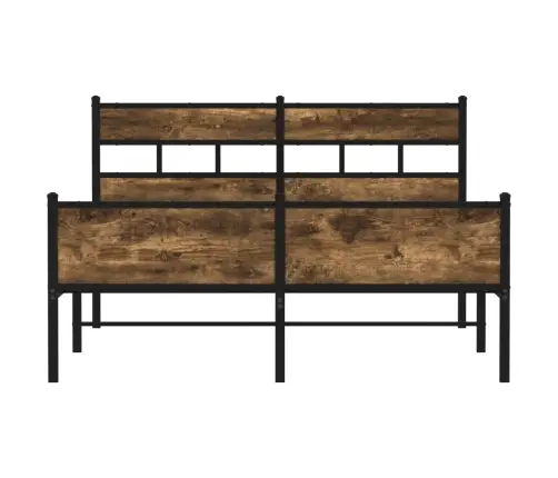 Peatsiga Voodiraam, Ilma Madratsita, Suitsutatud Tamm 140X190Cm