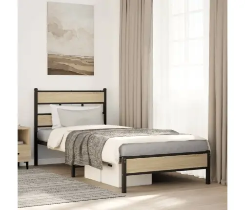 Gulta Bez Matrača, Ozolkoka, 100X190 Cm, Inženierijas Koks Vidaxl