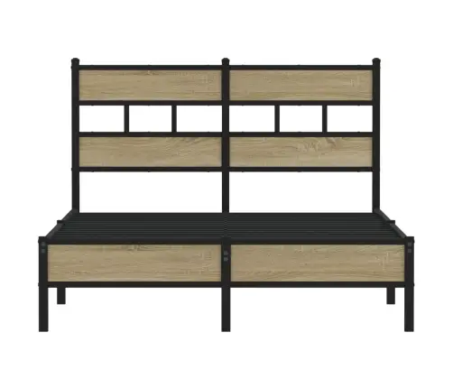 Lovos Rėmas Be Čiužinio, Sonoma, 120X190cm Apdirbta Mediena