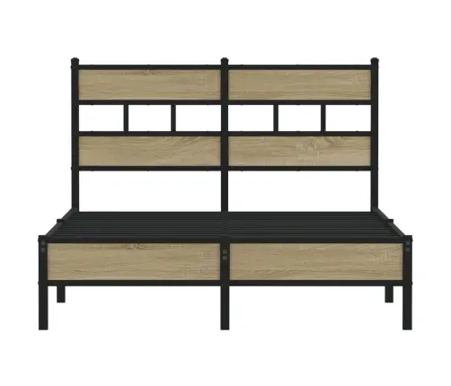 Gulta Bez Matrača, Ozolkoka, 120X200 Cm, Inženierijas Koks Vidaxl