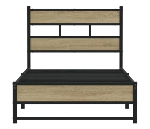 Lovos Rėmas Be Čiužinio, Sonoma Ąžuolo, 100X190cm Metalas